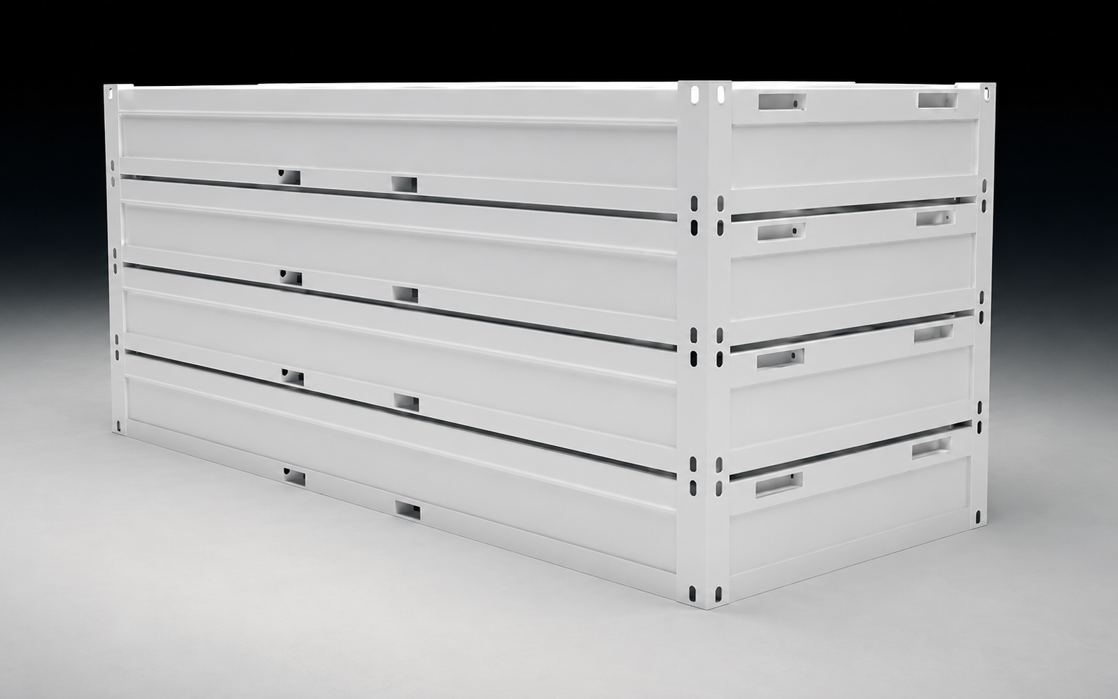 Flat Pack Container House Flat pack container house modules stacked for transport