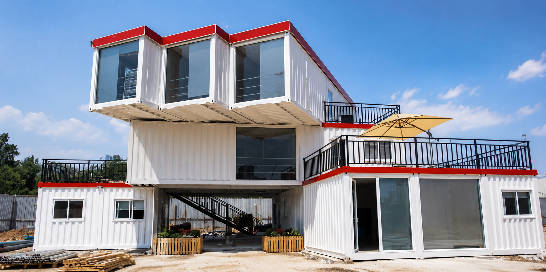 Home Bespoke modular design with custom-shaped container units