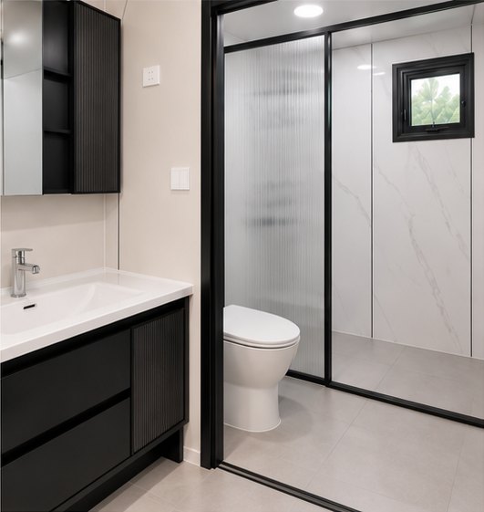 Home Three-bedroom modular home detail view two